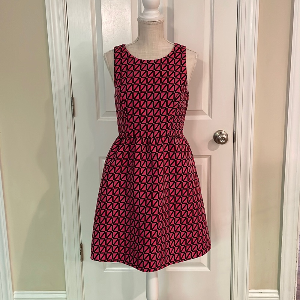 KAARI Blue  sleeveless pink/ black dress
